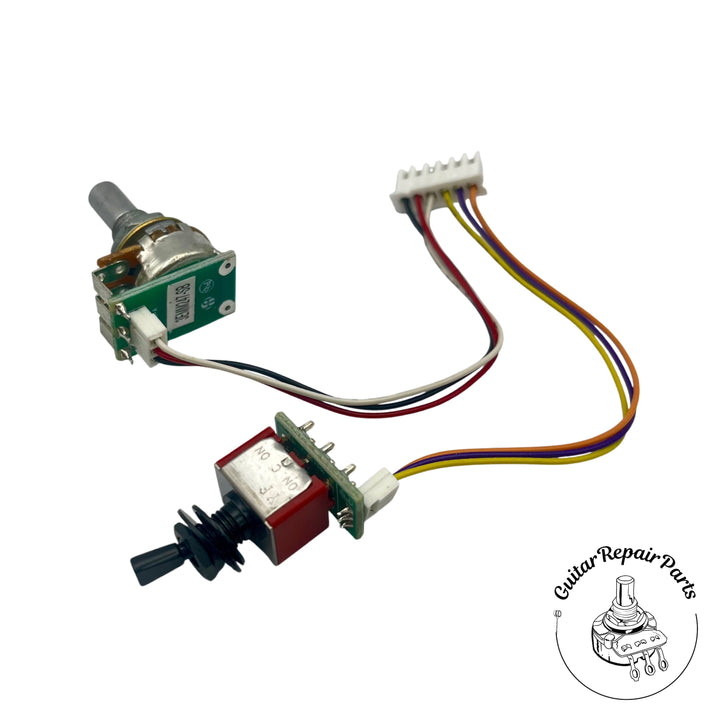 Ibanez 3EMM247-SB Bass Wiring Assembly BEQ3 Mid Control w. Selectable Frequency