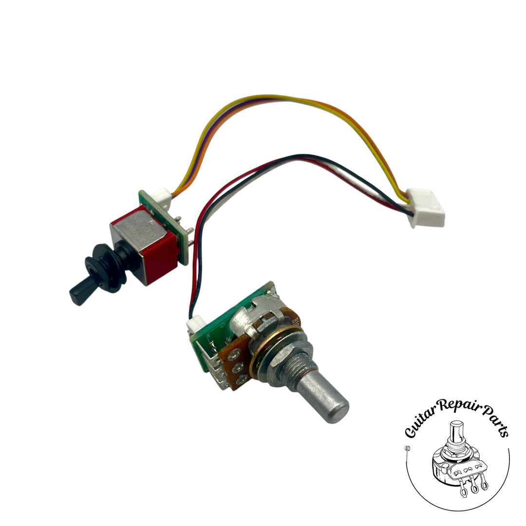 Ibanez 3EMM247-SB Bass Wiring Assembly BEQ3 Mid Control w. Selectable Frequency