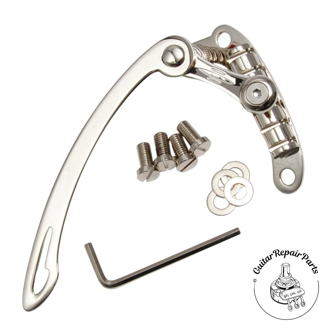 Goldo LT2 Dusenberg Licensed Stop Tailpiece Retrofit Tremolo - Nickel