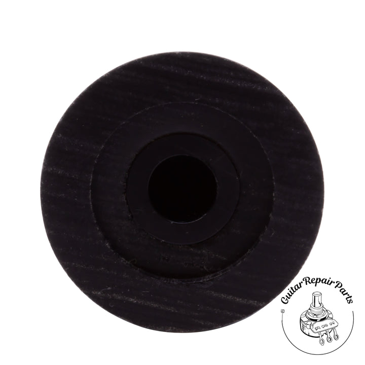 Wooden D'Angelico Style Art-Deco Push-On Knob - Ebony