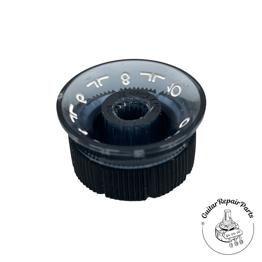Ibanez Sure Grip II Plastic Speed Knob 4KB1JH1B (1 pc) - Black Smoke