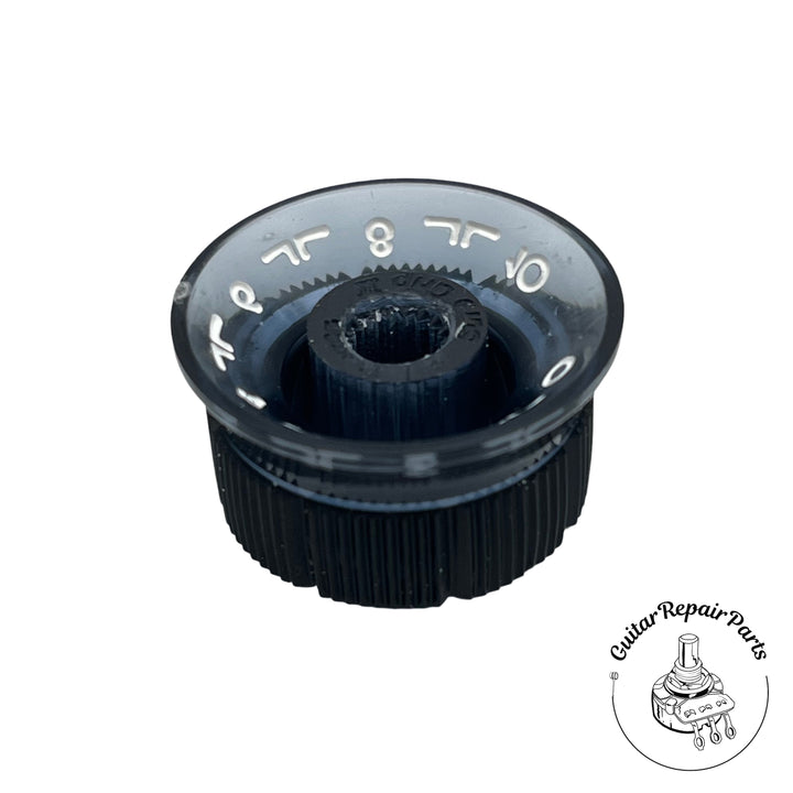 Ibanez Sure Grip II Plastic Speed Knob 4KB1JH1B (1 pc) - Black Smoke