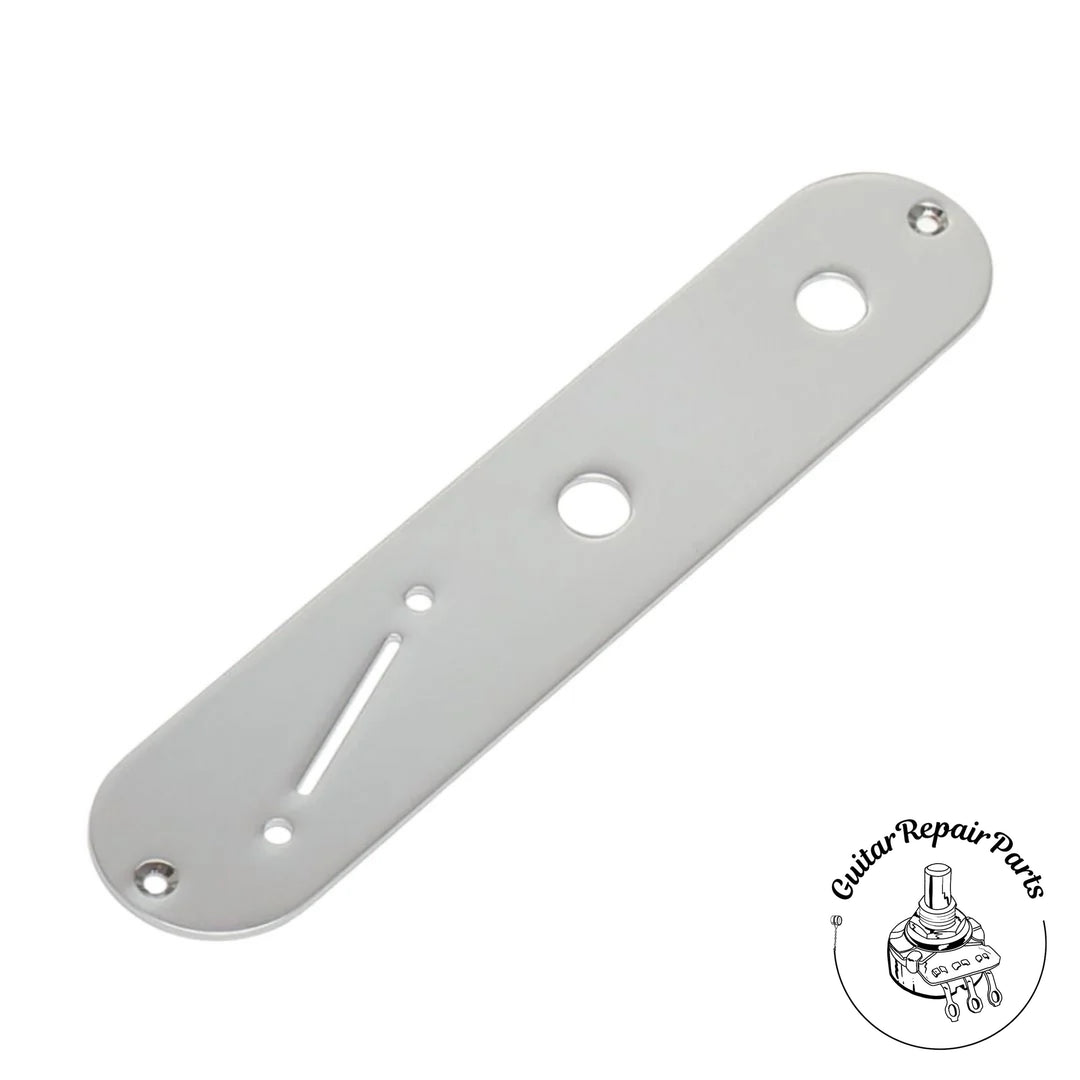 Goldo Slanted Switch Control Plate for Fender Telecaster - Chrome