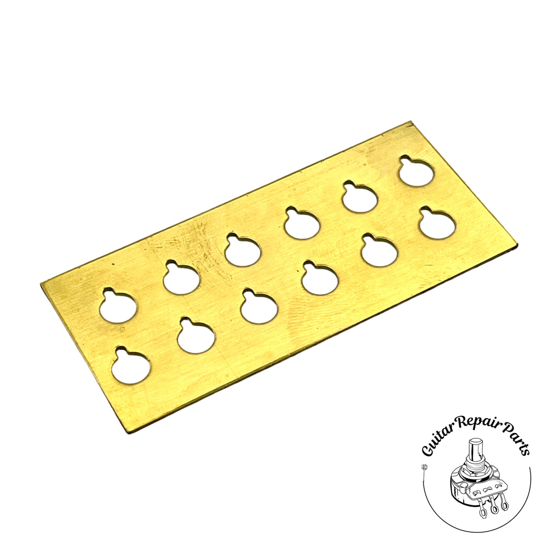 Mitchel's PlateMate PM12 For Martin 12-String Spacing- Brass