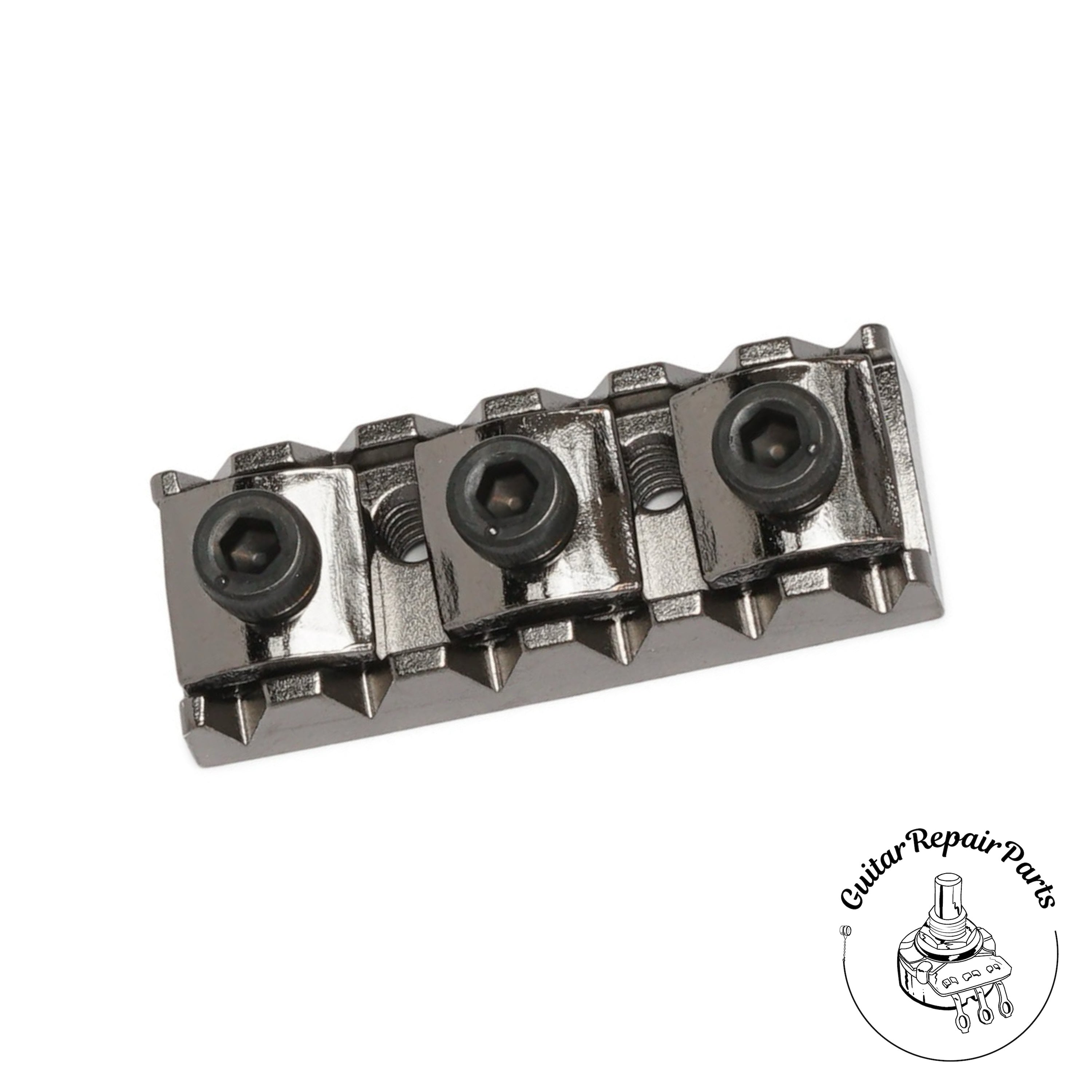 ギターパーツ Ibanez 2TL1H43K Top Lok Nut Set, rear-mount, 43mm - Cosmo Black