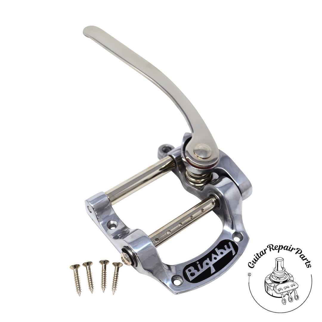 Bigsby B5 String-Thru Vibrato Tailpiece Kit 1804952575 - Polished Aluminum