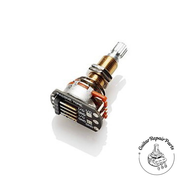 EMG 25k Solderless Tone Potentiometer For EMG Pickups, 3/4" Bushing, Split-Shaft