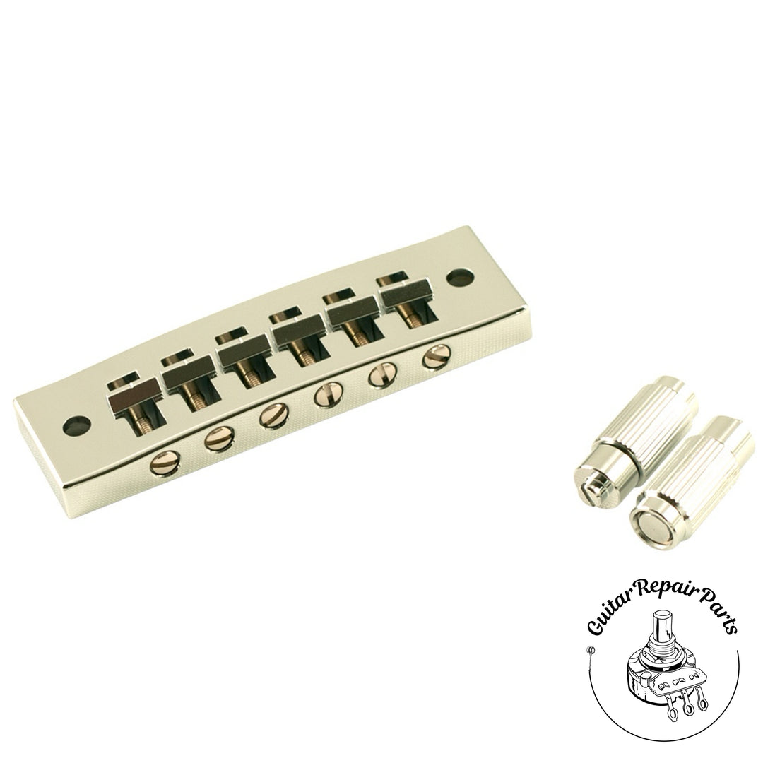 Kluson KHBSC Harmonica Tuneomatic Bridge w. Studs and Inserts - Chrome