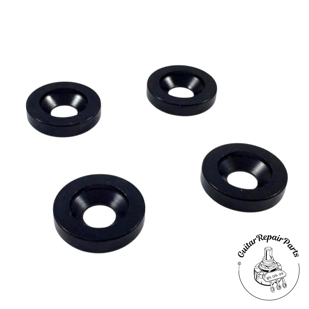 Bushings For Bolt-On Neck Joint Screw Installation (4 pcs.) - Black