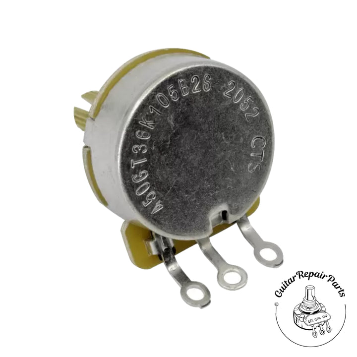 CTS 250K Potentiometer, Series 450G, Audio Taper, 3/8" Bushing, Split-Shaft