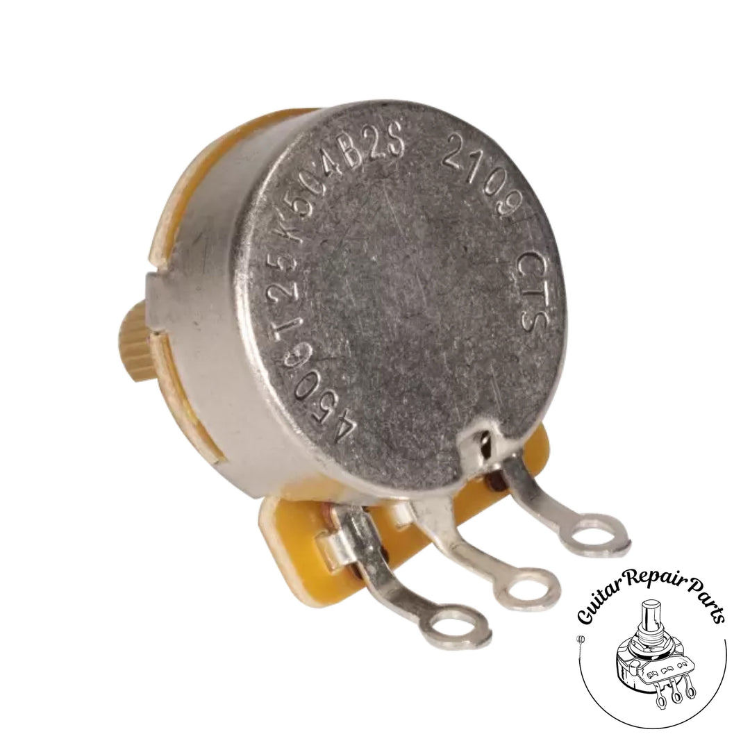 CTS 250K Potentiometer, Series 450G, Audio Taper, 1/4" Bushing, Split-Shaft