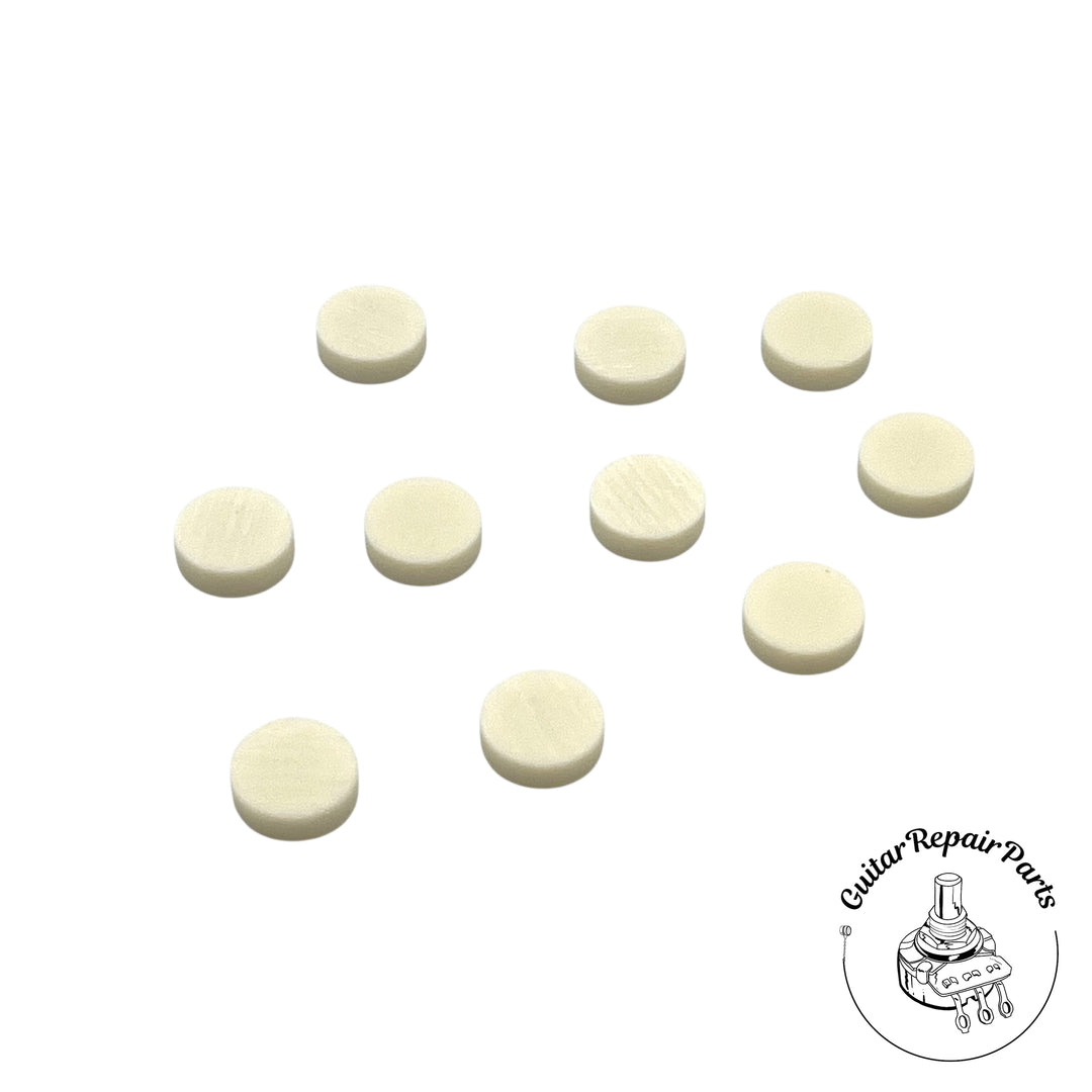 Fretboard Position Marker Inlay Dots 1/4" (6.35mm) Diameter (10 pcs) - Clay