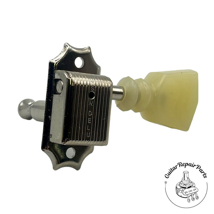 Kluson KD-3-NPKDRSL Single Line, Double Ring, Deluxe Tuning Machines - Nickel