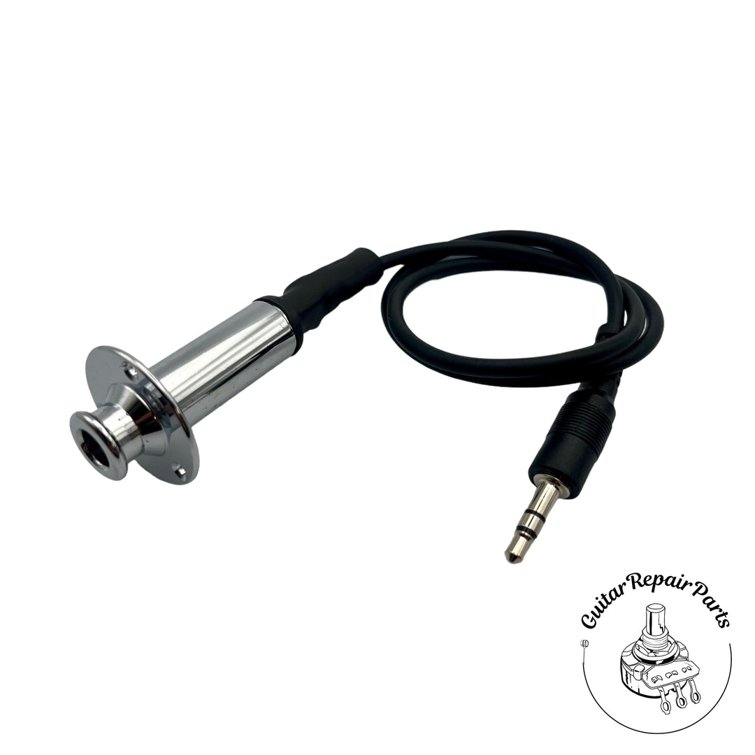 Taylor Guitars 84815 Prewired Endpin Jack Assembly 18" For ESB System - Chrome