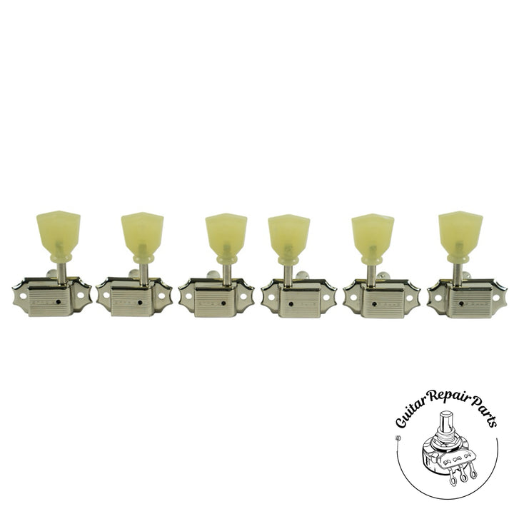 Kluson KD-3-NPK Single Line Deluxe Tuning Machines 3x3 - Nickel / Keystone