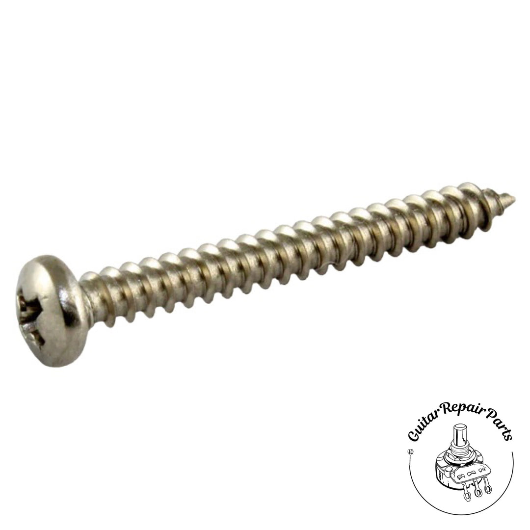 Guitar Pickup Body Mounting Wood Screws #3 x 15/16" (6 pcs) - Stainless