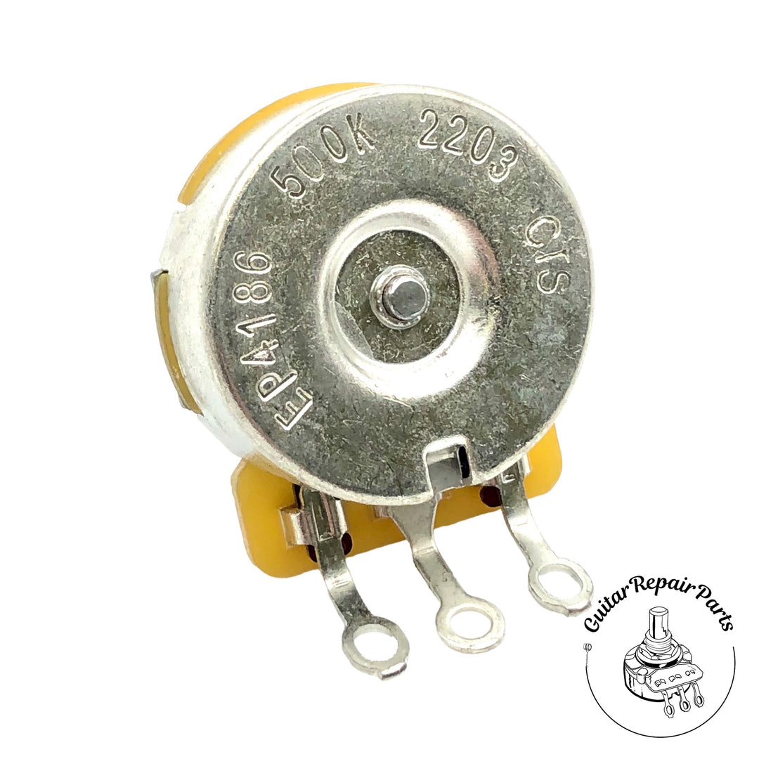 CTS No-Load 500K Potentiometer, Dimpled, 3/8" Bushing, Short Split-Shaft