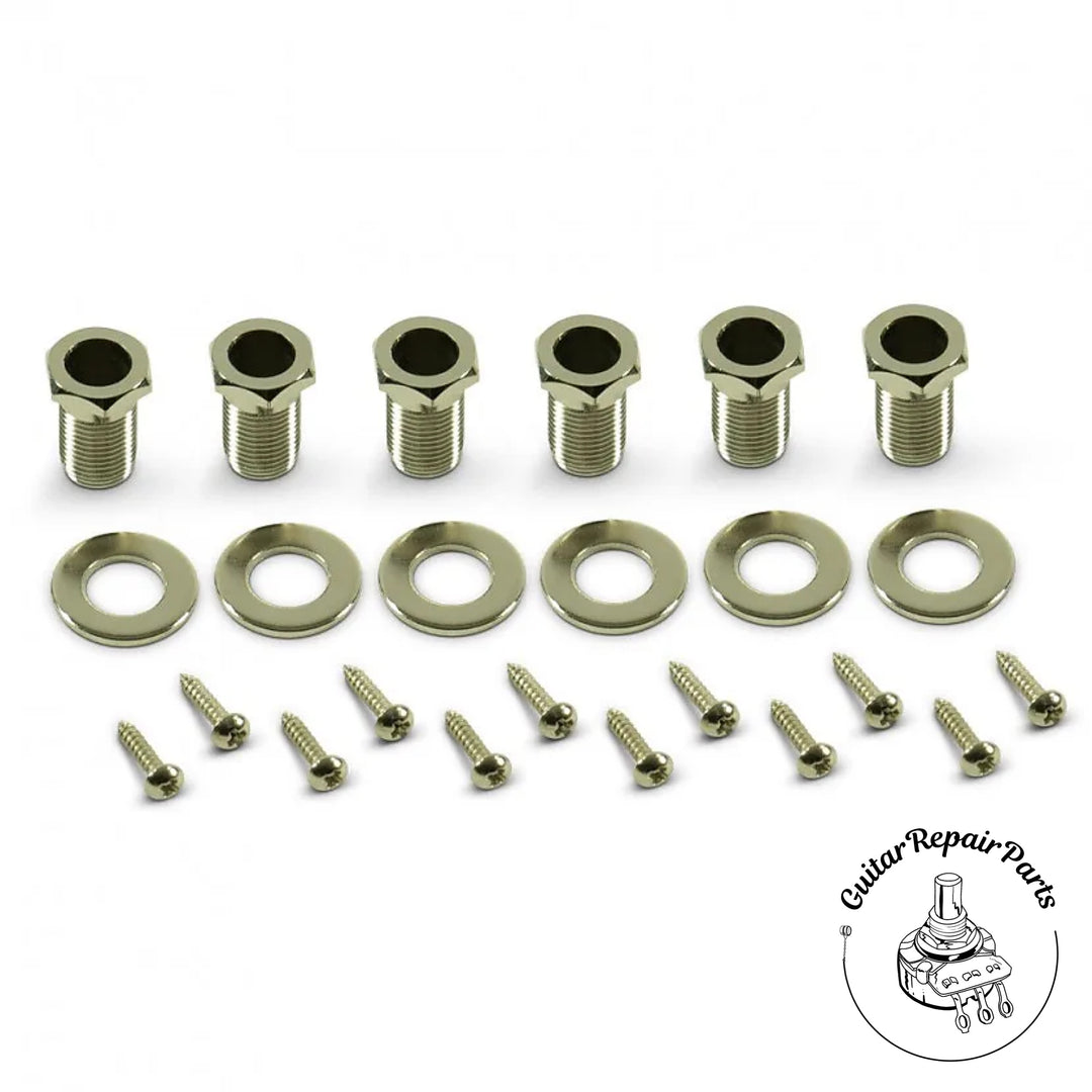 Kluson KRG-3-NP Revolution G-Mount Collared 3x3 Tuning Machine Keys  - Nickel