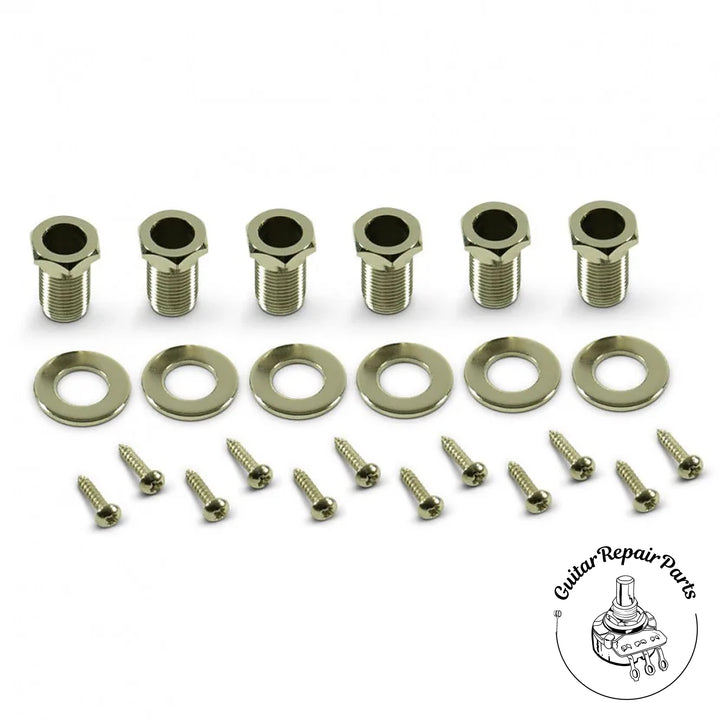Kluson KRG-3-NP Revolution G-Mount Collared 3x3 Tuning Machine Keys  - Nickel