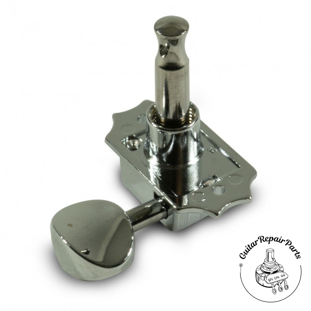 Kluson KVD-3-CMDR Diecast Tuning Machines, 3x3, Screw-in Bushing - Chrome