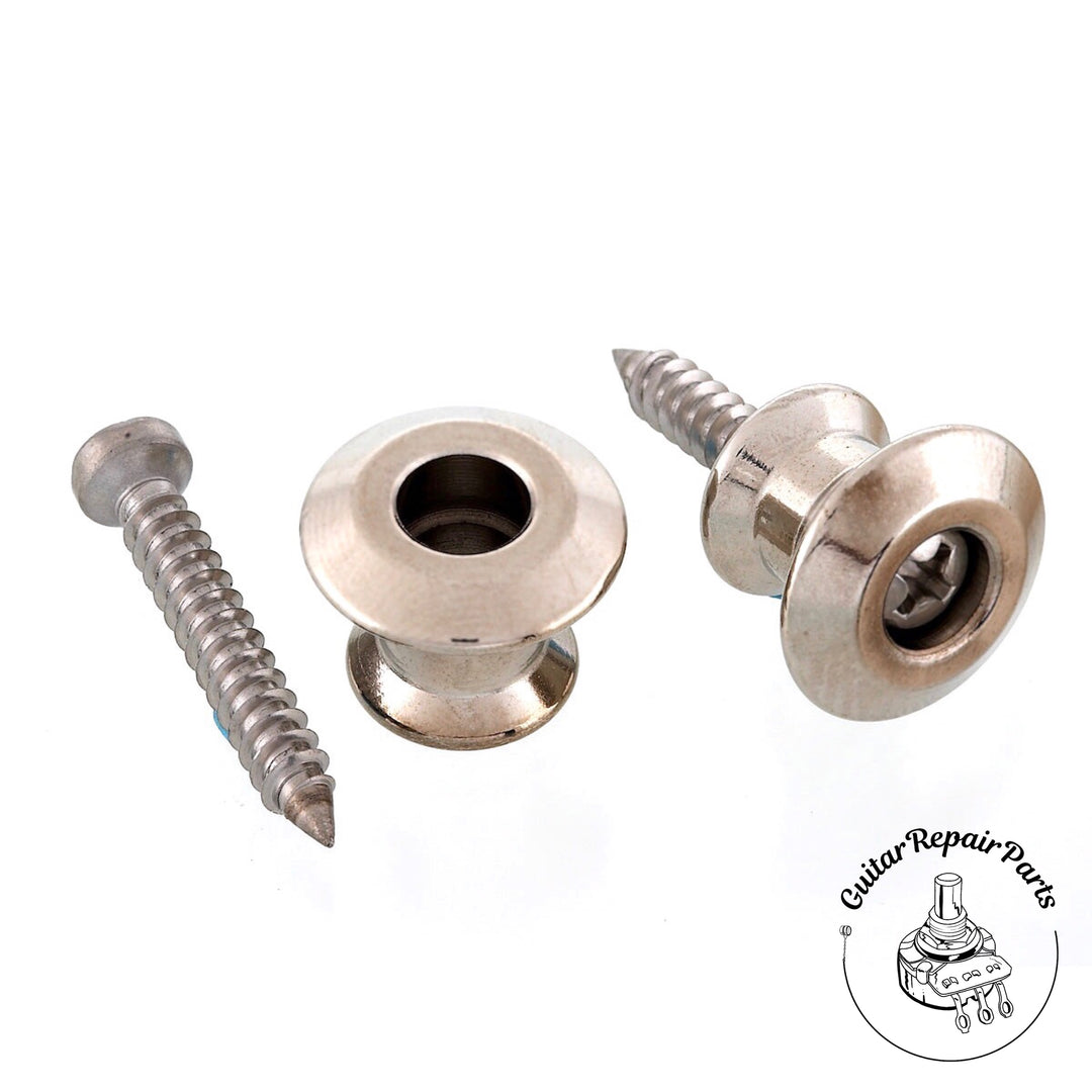 Dunlop Strap Button Set For Straplok Dual Design Strap Locks - Nickel