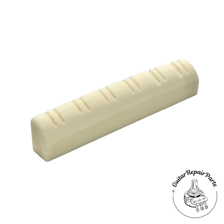 Slotted Bone Nut For 12-String Guitars - Bleached Bone