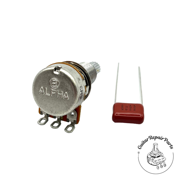 Fishman Fluence 25k Mini Potentiometer, 3/4" Bushing, Split-Shaft, ACC-FLU-LPT
