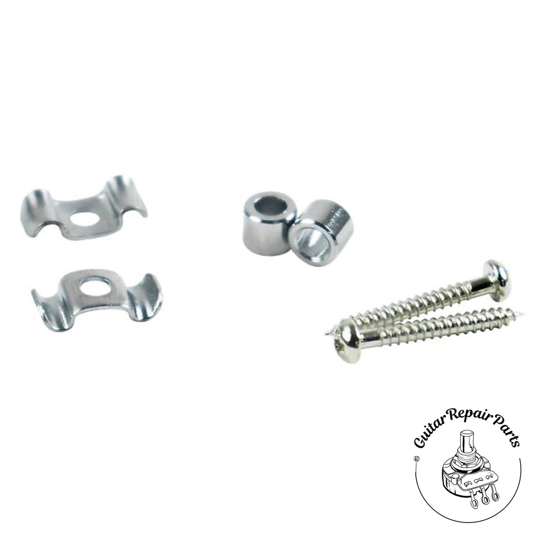Kluson KST11C String Guide and Stand-Off Set For Fender Guitars (2 ea.) - Chrome
