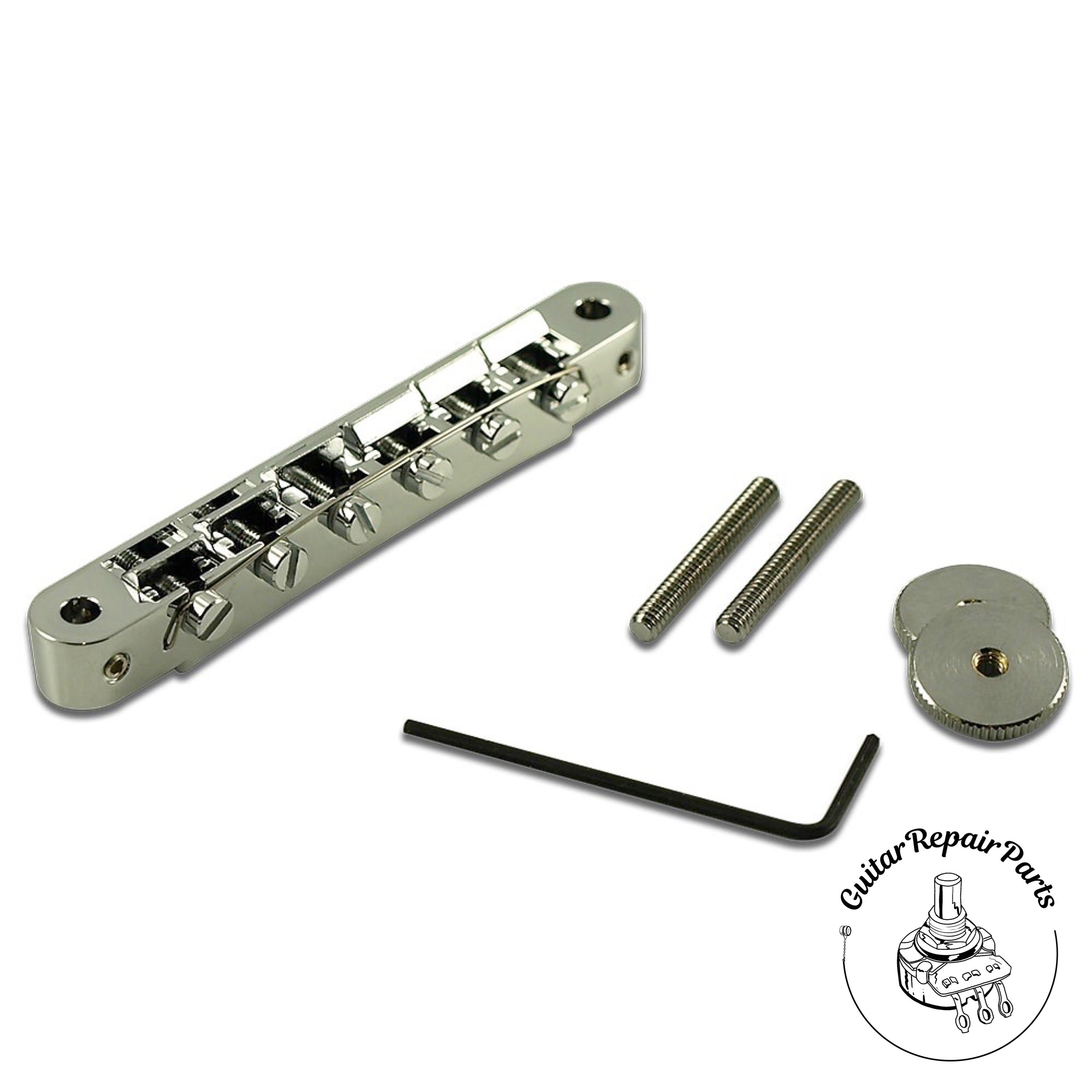 TonePros AVR2-C Locking Wired ABR-1 Tune-O-Matic Bridge - Chrome