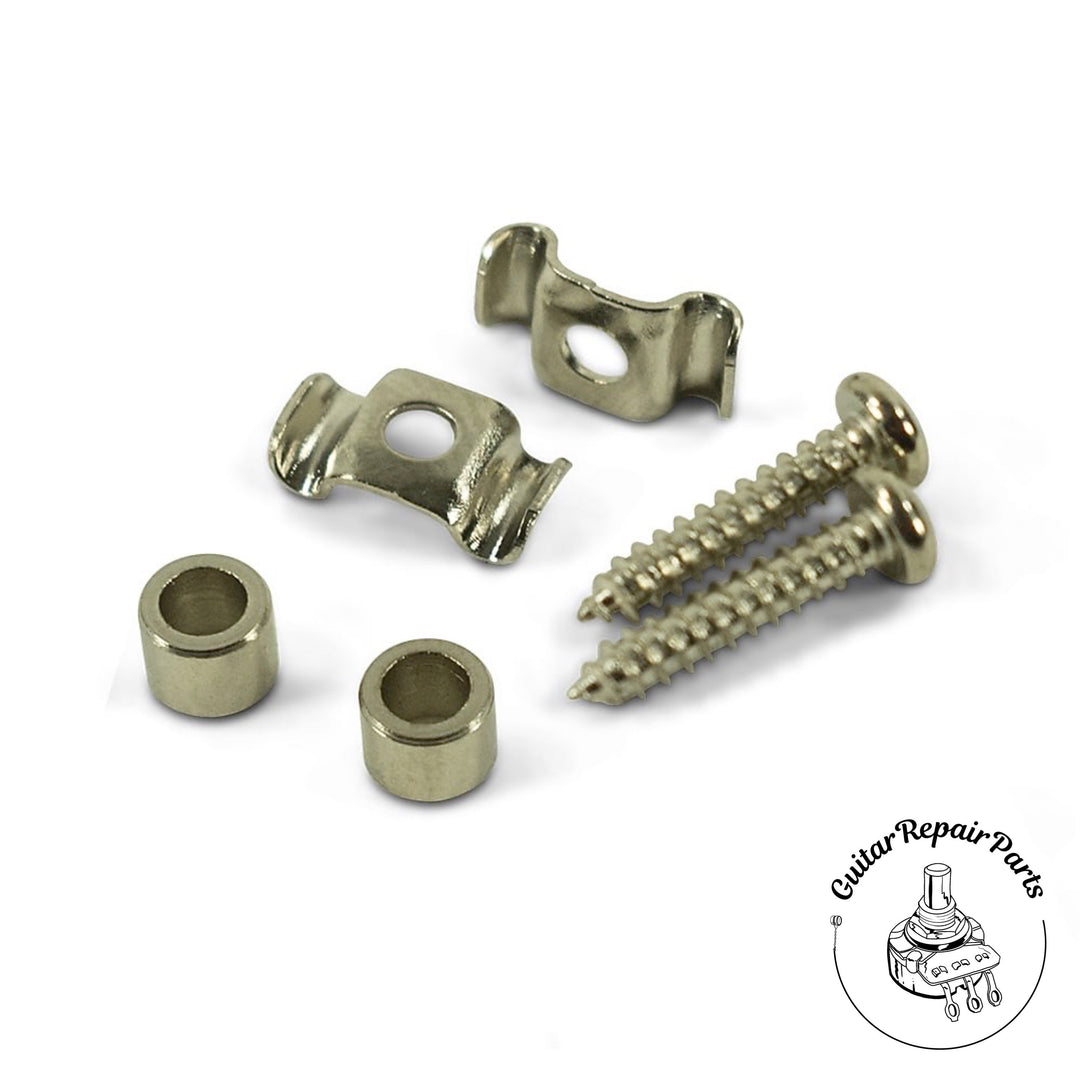 Kluson KST11N String Guide and Stand-Off Set For Fender Guitars (2 ea.) - Nickel