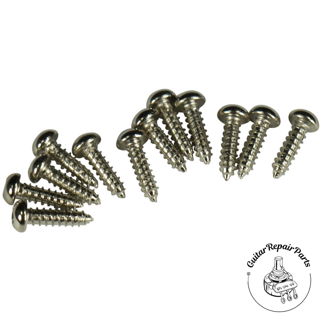 Kluson KTMSC/P Tuning Machine Screws #3 X 3/8 Round Head (12 pcs) - Nickel
