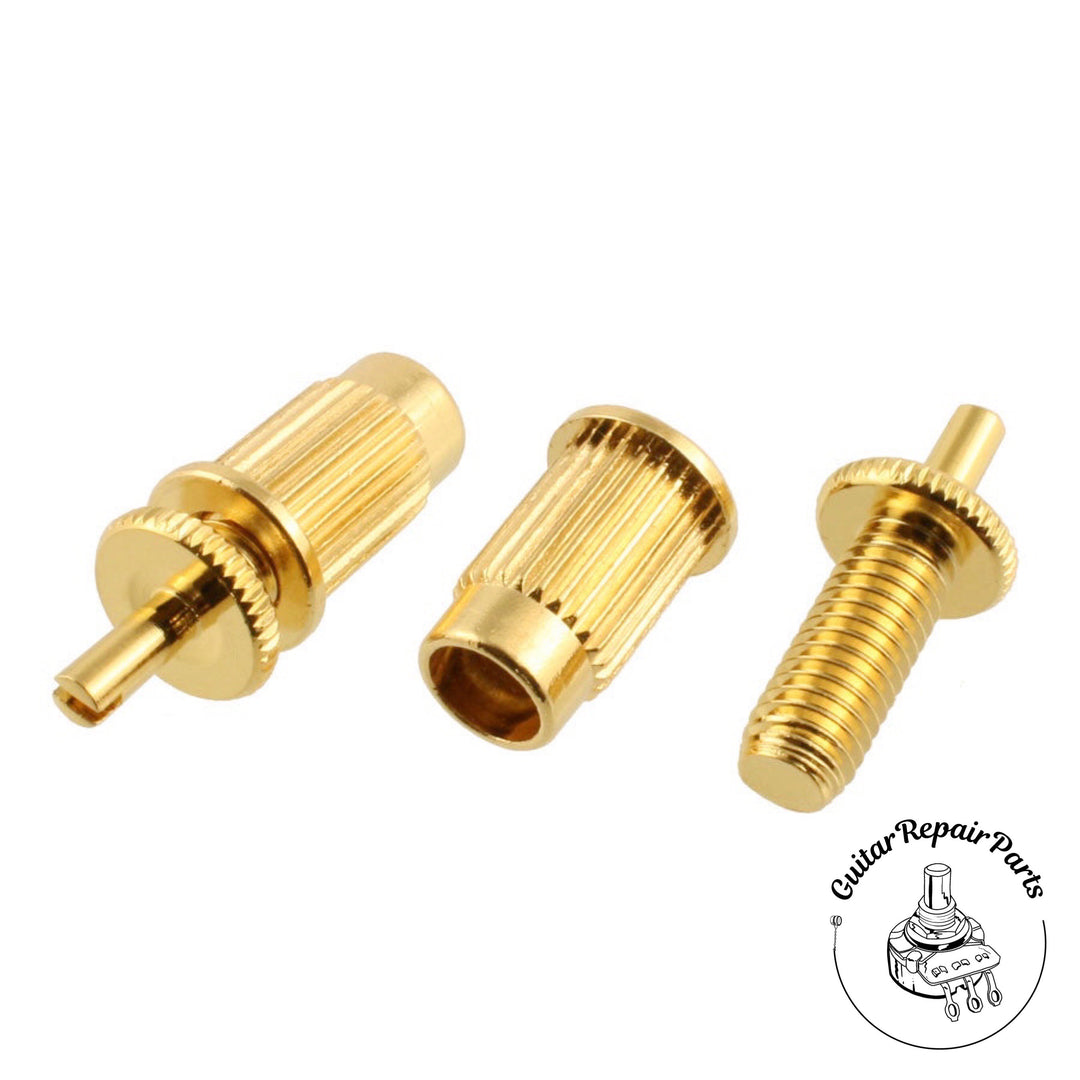 Conversion Adapter Studs Metric M8 To USA Nashville Tuneomatic Bridge - Gold