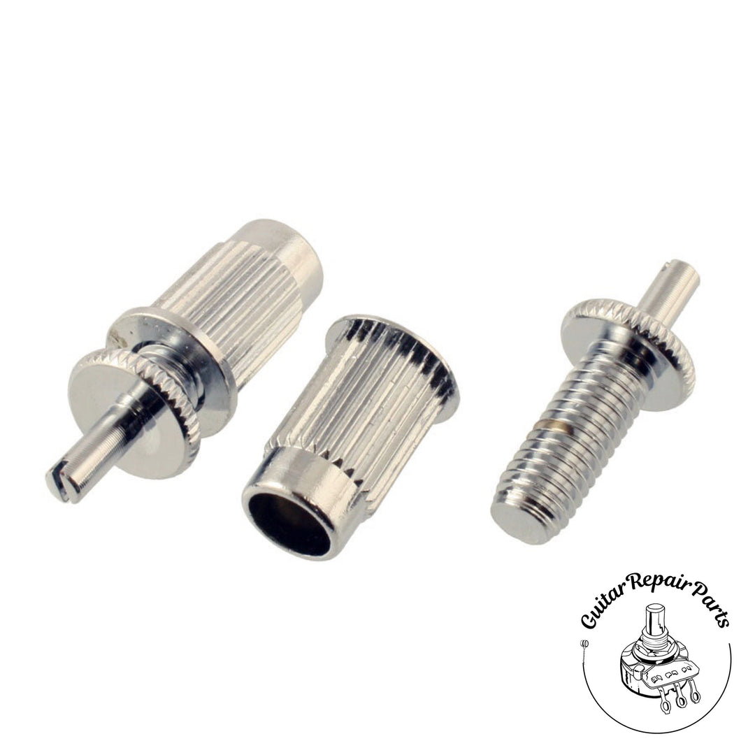 Conversion Adapter Studs Metric M8 To USA Nashville Tuneomatic Bridge - Chrome
