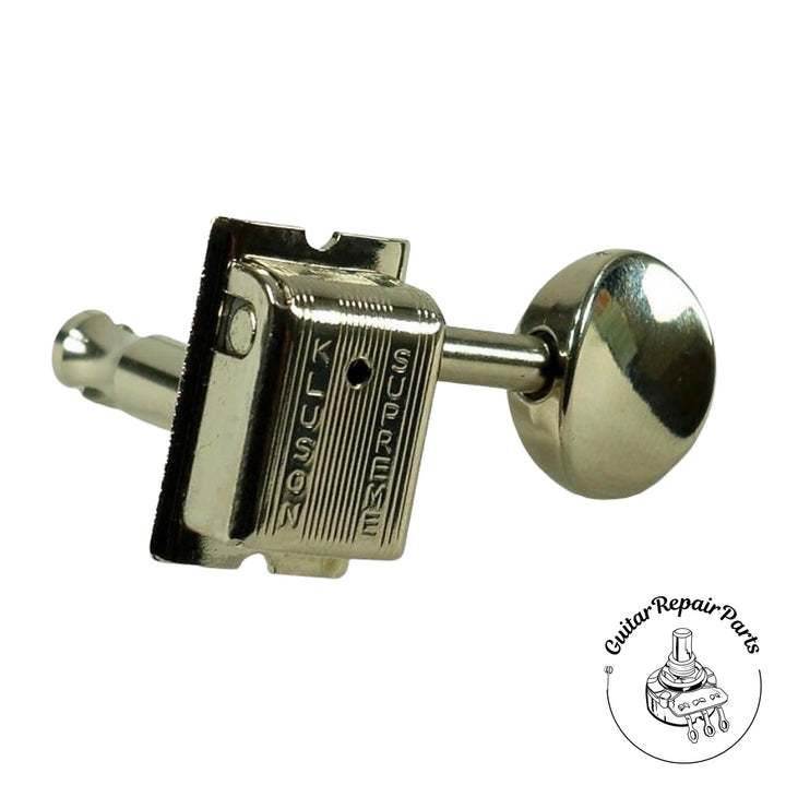 Kluson KTS-6BX-NM Supreme Tuning Machines, 6-In-Line, Staggered Post - Nickel