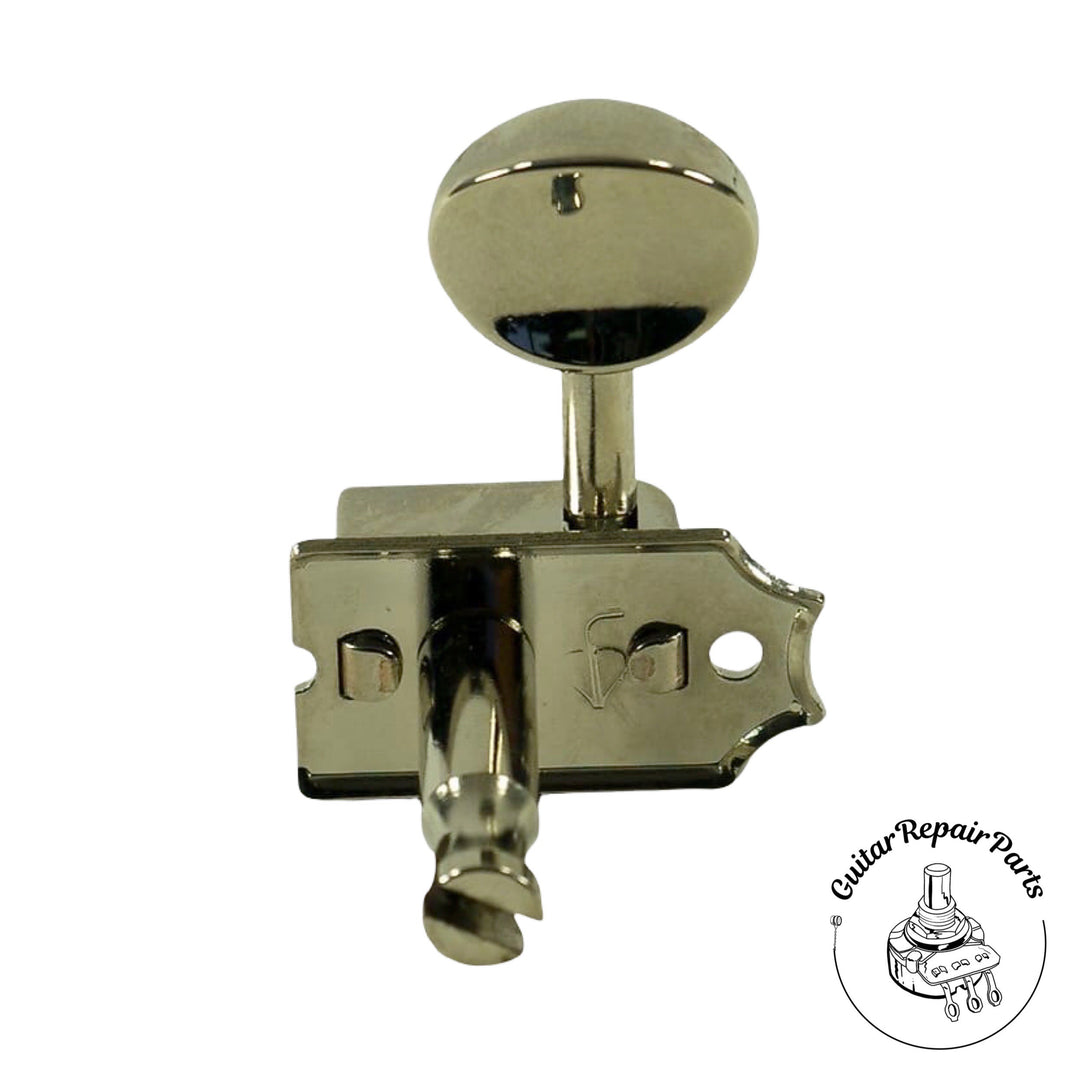 Kluson KTS-6BX-NM Supreme Tuning Machines, 6-In-Line, Staggered Post - Nickel