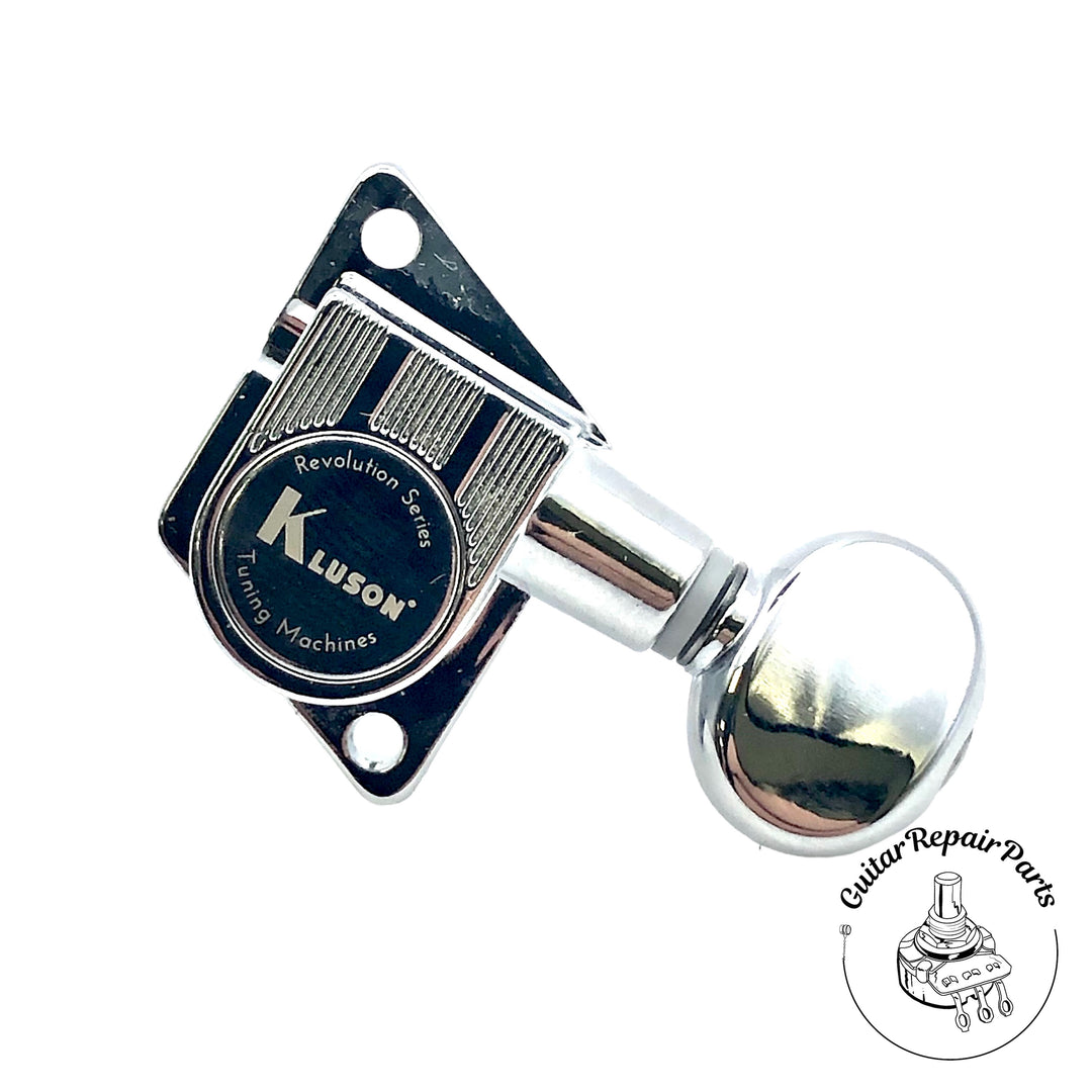 Kluson KRF-6BX-C Revolution Tuning Machines F-Mount 6-In-Line Staggered - Chrome