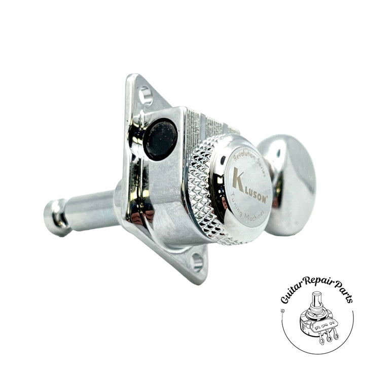 Kluson KRFL-6BX-C Revolution Locking Tuning Machines, F-Mount 6-In-Line - Chrome