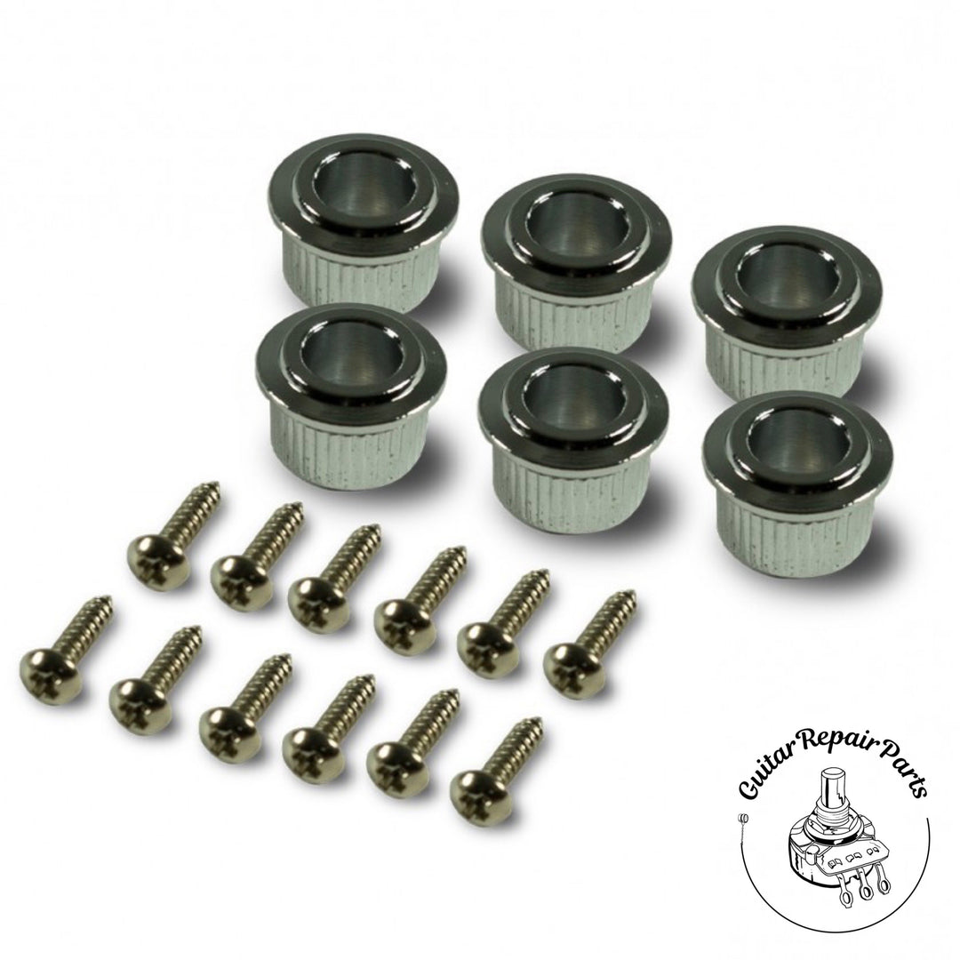 Kluson KRF-6BX-C Revolution Tuning Machines F-Mount 6-In-Line Staggered - Chrome