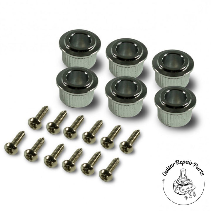 Kluson KRF-6BX-C Revolution Tuning Machines F-Mount 6-In-Line Staggered - Chrome