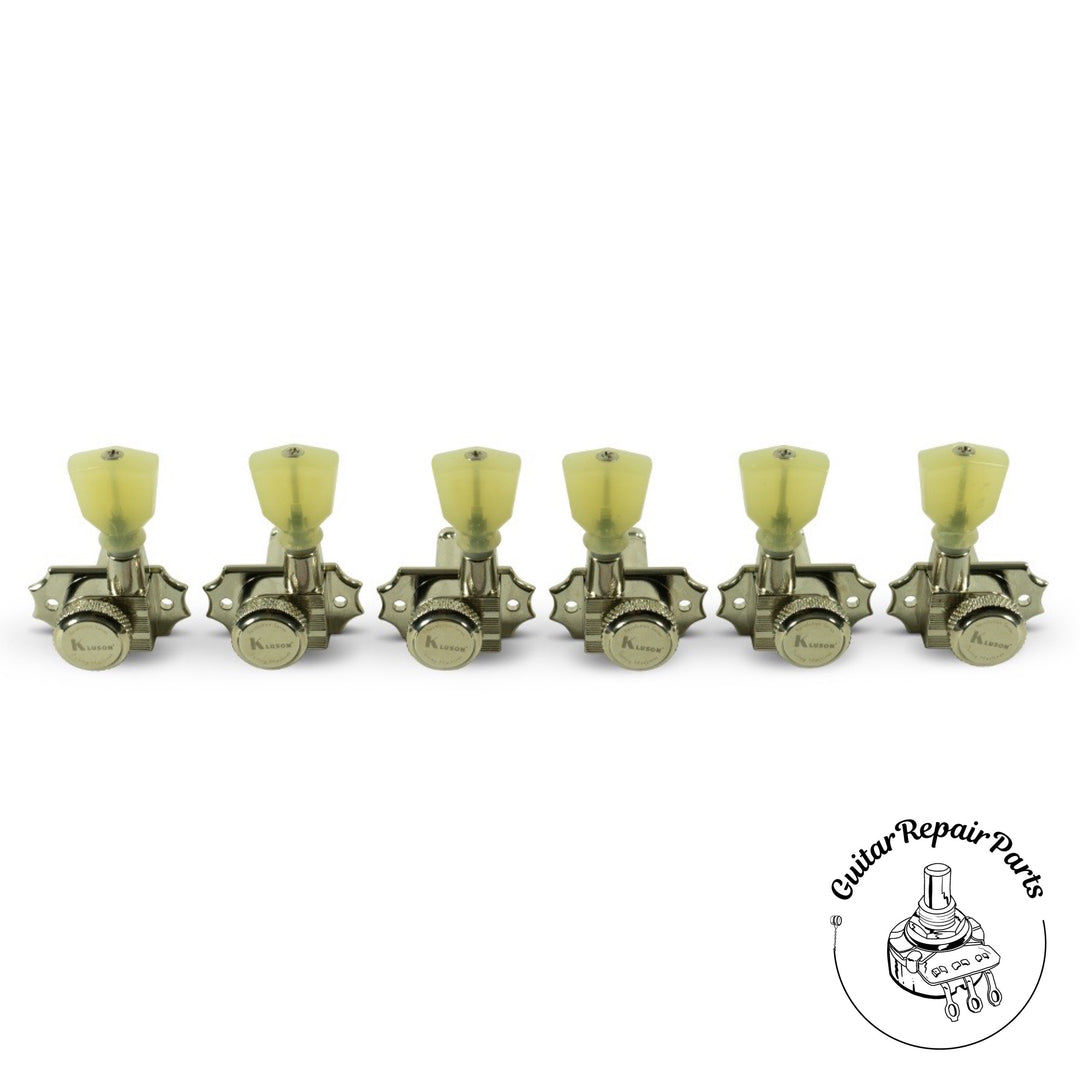 Kluson KRGLNC-3-NP Revolution G-Mount 3x3 Locking Tuning Machines - Nickel