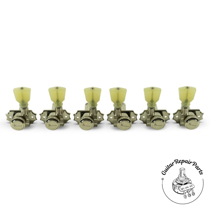 Kluson KRGLNC-3-NP Revolution G-Mount 3x3 Locking Tuning Machines - Nickel