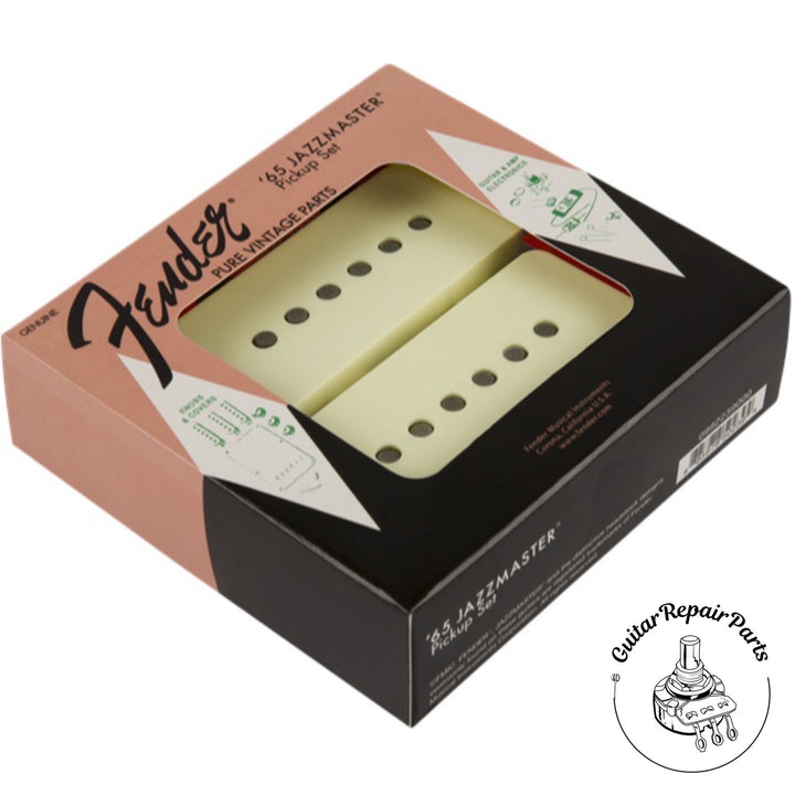 Fender Pure Vintage '65 Jazzmaster Pickup Set 0992239000 - Vintage White