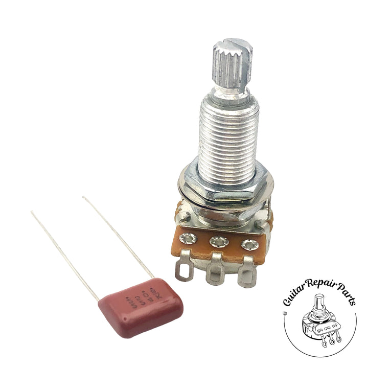Fishman Fluence 25k Mini Potentiometer, 3/4" Bushing, Split-Shaft, ACC-FLU-LPT