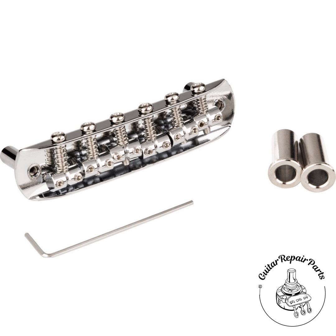 Fender Fully-Adjustable Mustang, Jaguar, Jazzmaster Bridge 0081239049 - Chrome