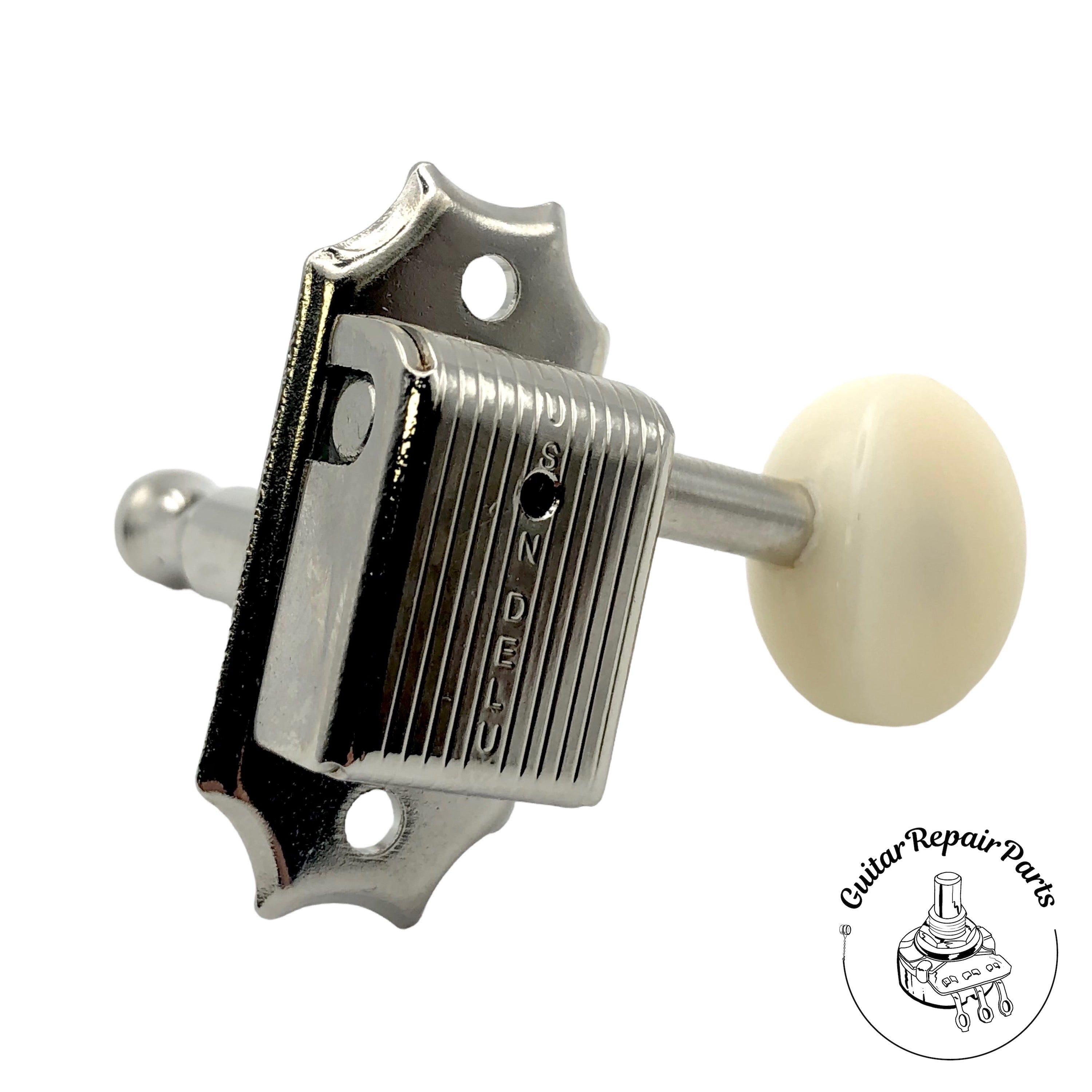 Kluson Plus Series 3 Per Side Tuning Machines, Chrome | KPLUS-3-C Kluson Plus Series 3 Per Side Tuning Machines, Chrome | KPLUS-3-C