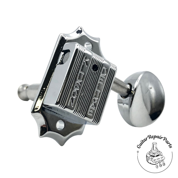 Kluson KVD-3-CMDR Diecast Tuning Machines, 3x3, Screw-in Bushing - Chrome