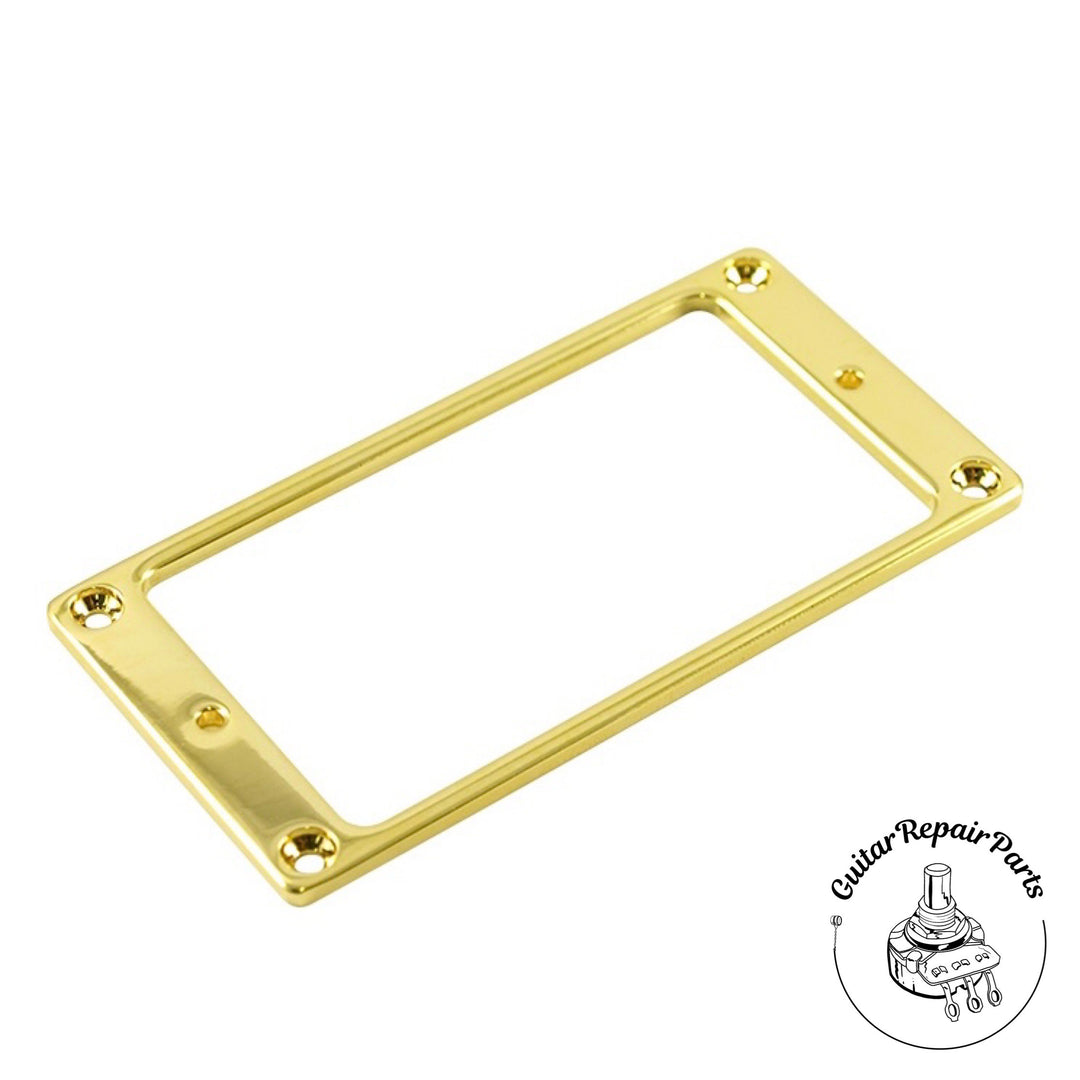 Low Profile Metal Humbucking Pickup Mounting Ring - Gold