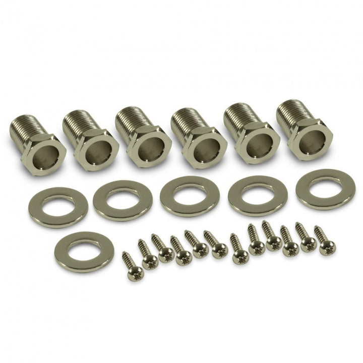 Kluson KVD-3-CPDR Vintage Diecast Tuning Machines, 3x3 Screw-in Bushing - Chrome / Plastic Oval