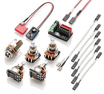 EMG Solderless Conversion Kit for 1-2 Active Pickups (pots and wiring)