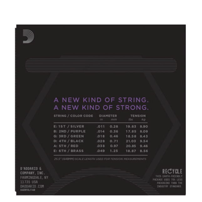 D'Addario NYXL1149 Nickel Wound Electric Guitar Strings, Medium